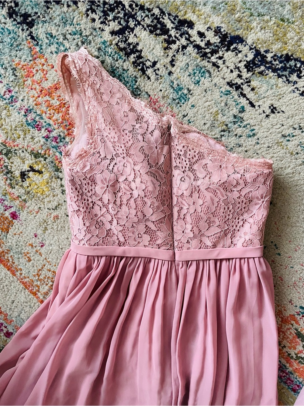 Elegant Mauve Lace-Top Maxi Dreas for Women - Picture 2 of 7
